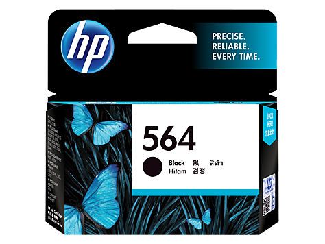 HP 564 Black Ink Cartridge - MOQ: 20; MULTIPLES OF 1 (CARTON) OR 1 (PALLET) (CB316WA) EL